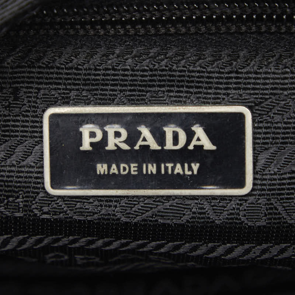 PRADA Black Leather Shoulder Bag - Picture 10 of 11